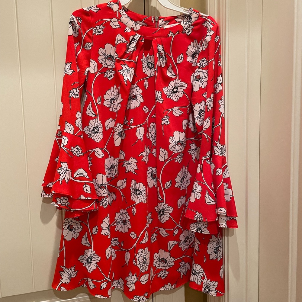 GB girls red floral dress